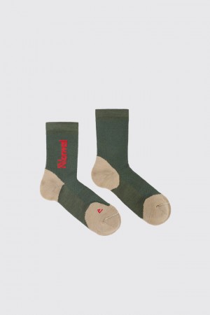 NNormal Merino socks 2 Grün | KLCAZ-8675