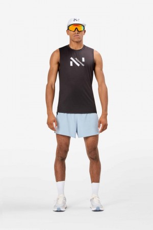 NNormal Race Tank Top Schwarz | GKXYW-5369